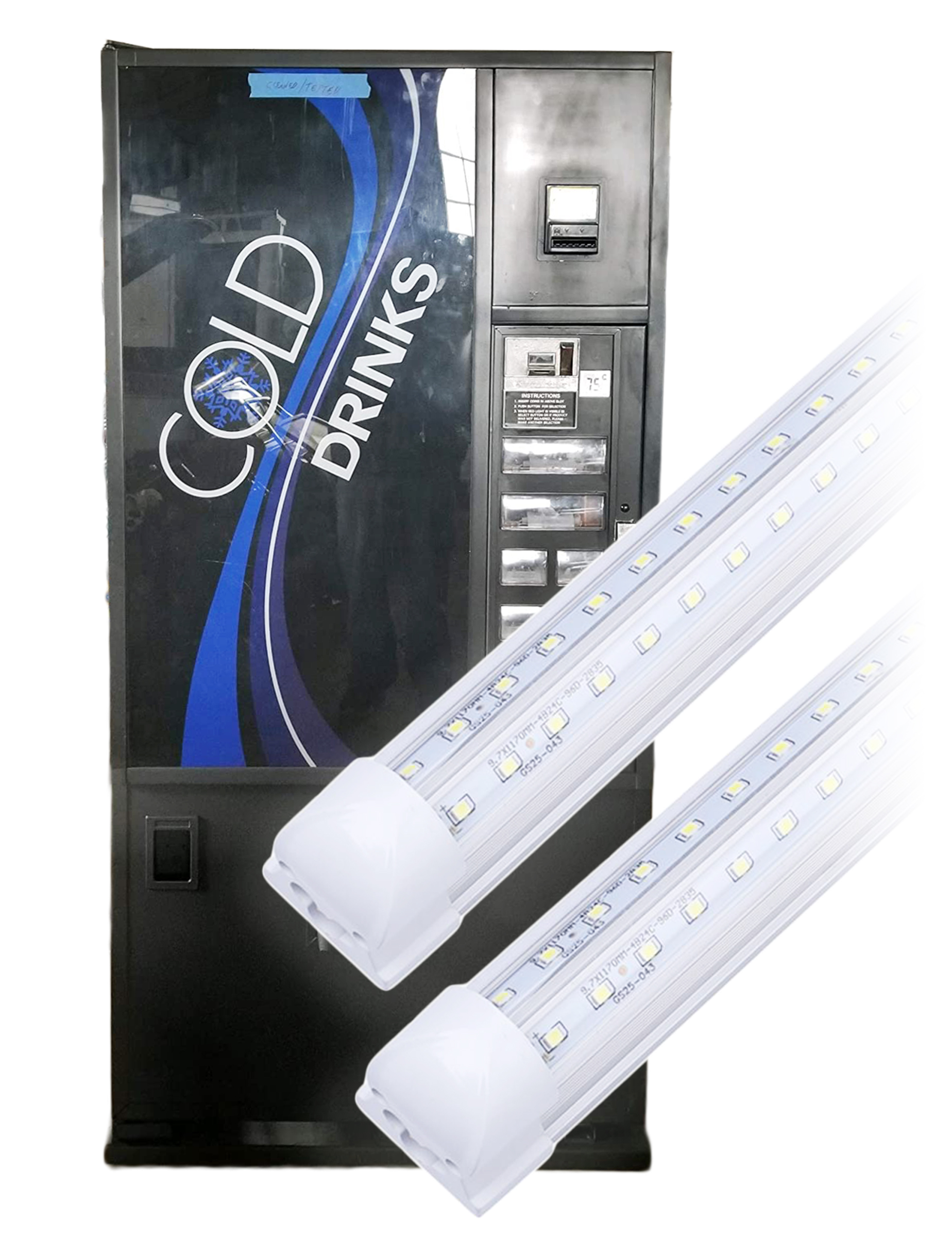 Dixie Narco 368 Half Front Vending Machine LED Plug and Play